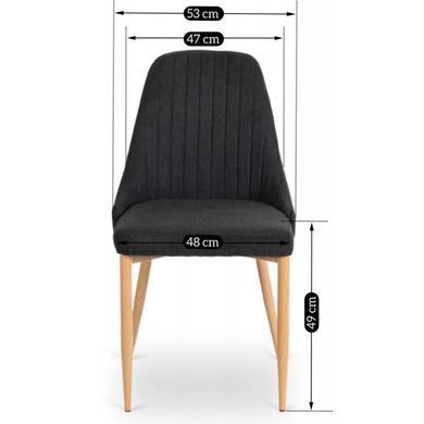 Стілець MEBEL ELITE TORINO тканина: Чорний