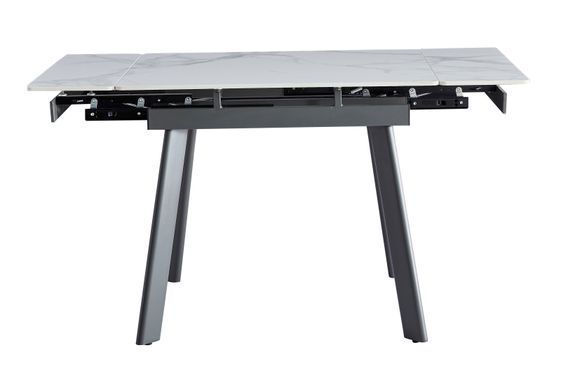 Стіл розкладний VETRO TM-80 90(140)x75 см Каса Вайт Сірий