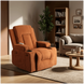 Кресло мягкое раскладное массажное с реклайнером MEBEL ELITE BOX Velvet Коричневый