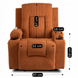 Кресло мягкое раскладное массажное с реклайнером MEBEL ELITE BOX Velvet Коричневый