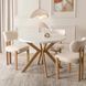Стол раскладной круглый MEBEL ELITE LUKAS 100-250х100 см Белый/Дерево