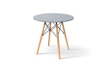 Стіл обідній ЕТНА MDF (D=80cm), сірий
