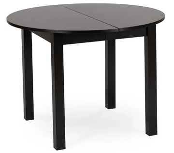 Стіл кухонний розкладний MEBEL ELITE HARRY 102-142х102 см чорний