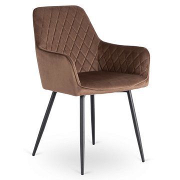 Обідній стілець MEBEL ELITE BRESSO Welur Коричневий