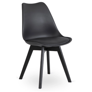 Обеденный стул MEBEL ELITE SCANDI Черный/Черный
