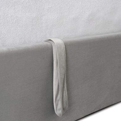 Кровать MEBEL ELITE MARSYLIA Welur 160x200 см Серый