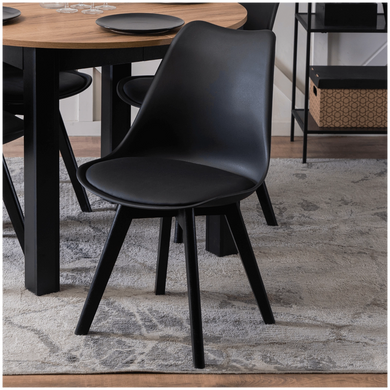 Обідній стілець MEBEL ELITE SCANDI Чорний/Чорний