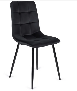 Стілець оксамитовий MEBEL ELITE PERU Velvet Чорний