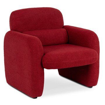 Кресло мягкое MEBEL ELITE TOGO Boucle Бордовый