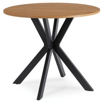 Обеденный стол MEBEL ELITE LAUREN 90 см Дуб золотой