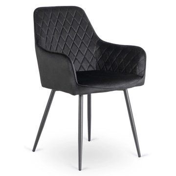 Обідній стілець MEBEL ELITE BRESSO Welur Чорний