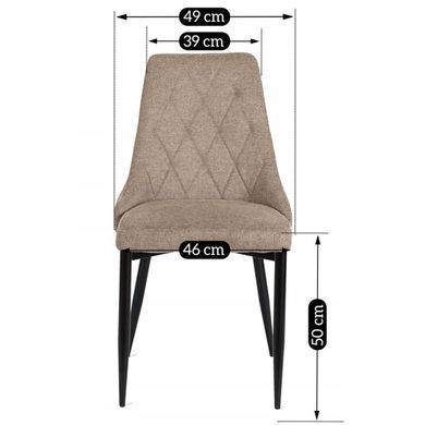Стілець MEBEL ELITE CORK 2 Бежевий