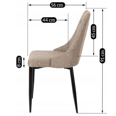 Стілець MEBEL ELITE CORK 2 Бежевий