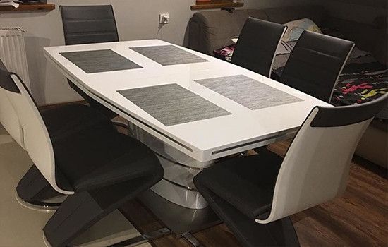 Стіл Fano Білий 120(180)x80 см SIGNAL