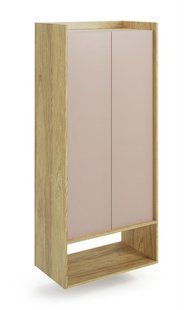 Витрина MOBIUS REGAL 2D Натуральный Гикори/Античный Розовый HALMAR