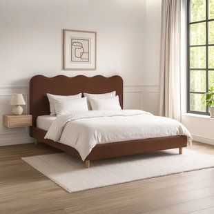Ліжко MEBEL ELITE IZMIR 160x200 см Рудий