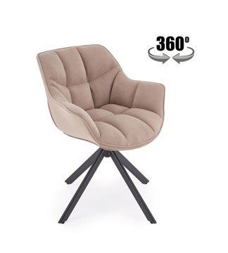 Крісло поворотне HALMAR K-610 бежевий, тканина MAVEL 38