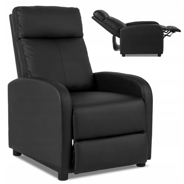 Кресло мягкое раскладное с реклайнером MEBEL ELITE DANNY 2 Черный