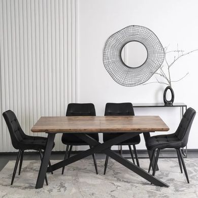 Стіл розкладний MEBEL ELITE HAMILTON 160-200х90 см дуб рустик