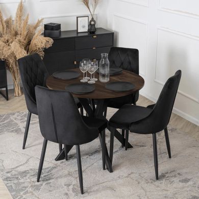 Обеденный стол MEBEL ELITE LAUREN 90 см Орех