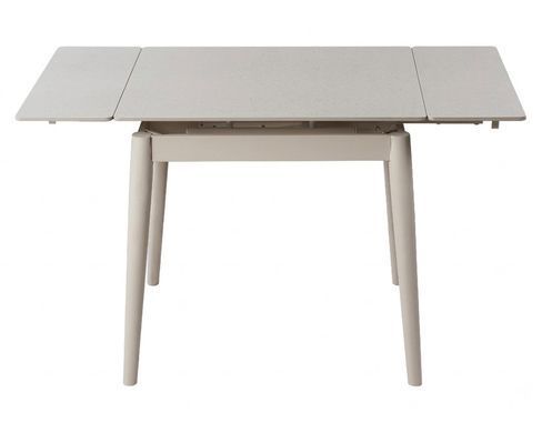 Стіл AVENTO CERAMIC 80(130)*80 білий/кашемір