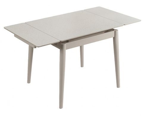 Стіл AVENTO CERAMIC 80(130)*80 білий/кашемір