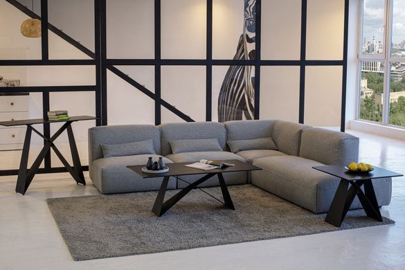 Журнальний столик БРУНО 60x60 см Неро Маркін/Чорний