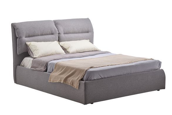 Ліжко м'яке 1600*2000 Сандра, сірий