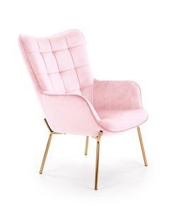 Крісло Castel 2 Velvet Рожевий HALMAR