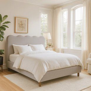 Ліжко MEBEL ELITE IZMIR Boucle 160x200 см Сірий