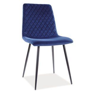 Стул IRYS Velvet Синий SIGNAL