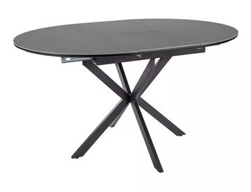 Стол раскладной Gaston Ceramic 100(135)x100 см Серый/Черный SIGNAL