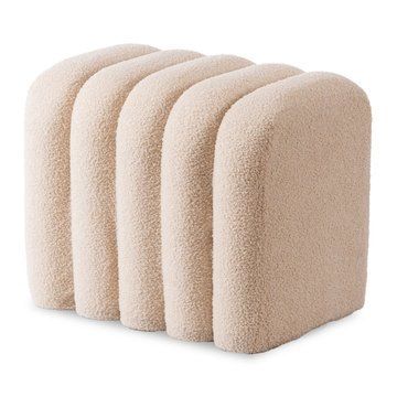 Пуф MEBEL ELITE KARBON Бежевый