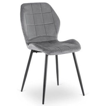 Стул MEBEL ELITE IRYS Серый велюр