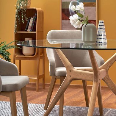 Стіл Ashmore Прозорий 120х120 см HALMAR