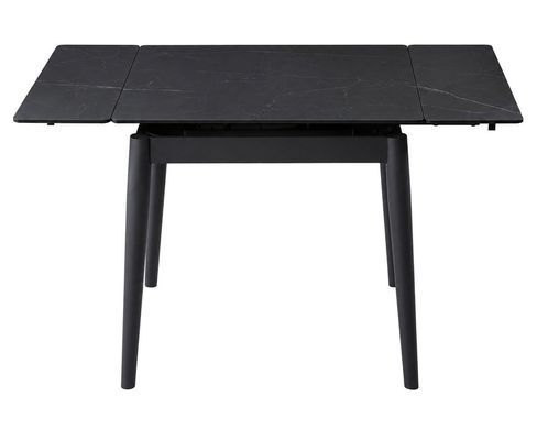 Стіл AVENTO CERAMIC 80(130)*80 чорний/чорний