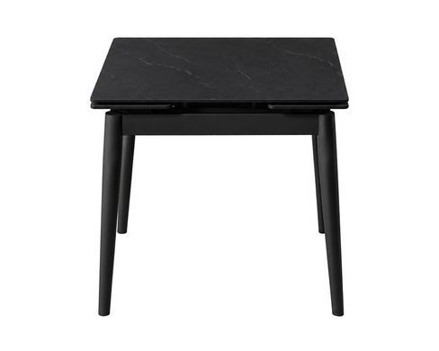 Стіл AVENTO CERAMIC 80(130)*80 чорний/чорний