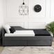 Кровать MEBEL ELITE JONAS Welur 90x200 см Серый