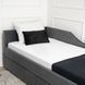 Кровать MEBEL ELITE JONAS Welur 90x200 см Серый