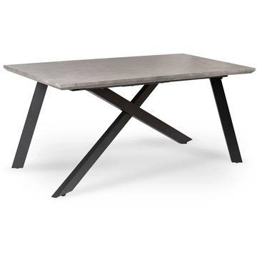 Стіл розкладний MEBEL ELITE HAMILTON 160-200х90 см Сірий бетон