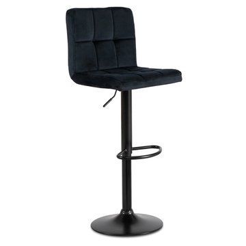 Барный стул MEBEL ELITE NERO Welur Черный