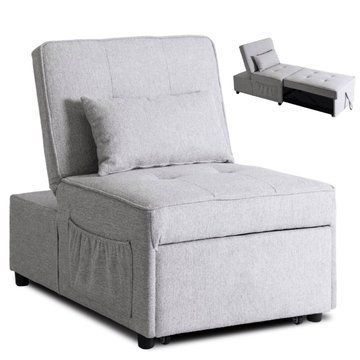 Кресло мягкое раскладное MEBEL ELITE IBERIS Серый