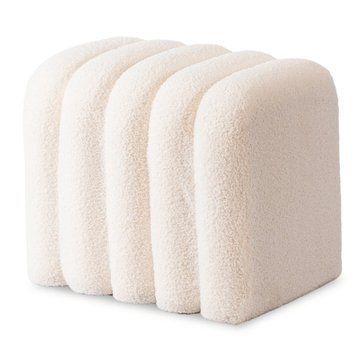 Пуф MEBEL ELITE KARBON Кремовый