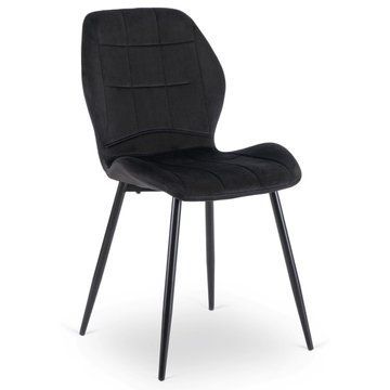 Стул MEBEL ELITE IRYS Черный велюр
