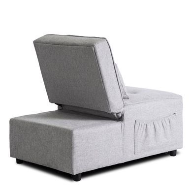 Крісло м'яке розкладне MEBEL ELITE IBERIS Сірий