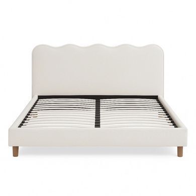 Ліжко MEBEL ELITE IZMIR Boucle 160x200 см Кремовий