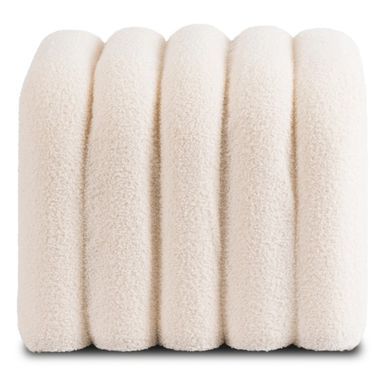 Пуф MEBEL ELITE KARBON Кремовый