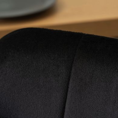 Стілець MEBEL ELITE IRYS Чорний велюр