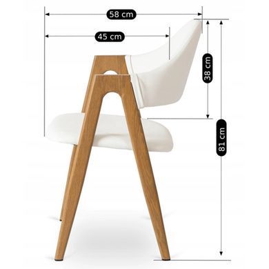 Стілець MEBEL ELITE WILLY Білий