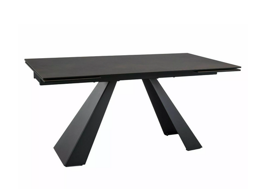 Стол Salvadore Ceramic OSSIDO BRUNO 160(240)х90 см Коричневый/Черный Мат SIGNAL
